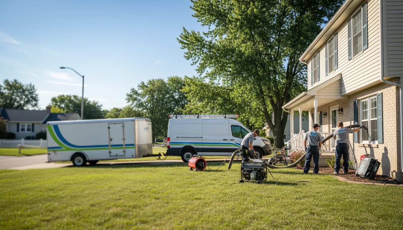 Flooded Basement Restoration And Cleanup With Repair in Hillsboro, IA near me